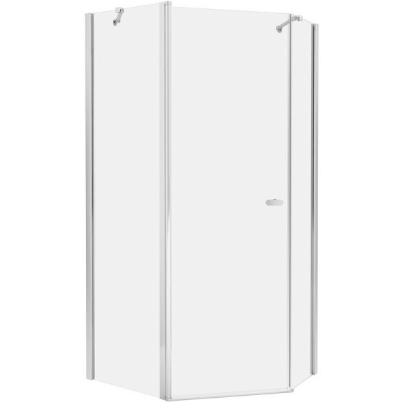 Душевой уголок New Trendy New Soleo Chrome 100х80 K-0739 профиль Хром стекло прозрачное