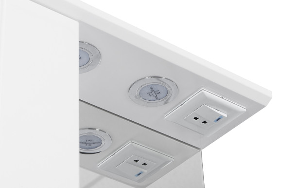 Зеркало со шкафом Aquaton Панда 50 1A007402PD01L с подсветкой Белое