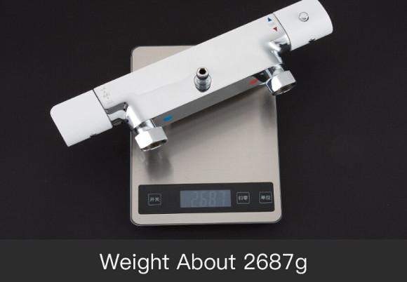 Душевая система Gappo G07 G2407-50 с термостатом Белая Хром