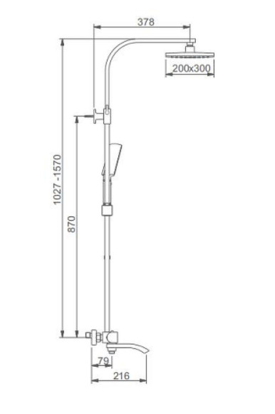 Душевая система Gappo G07 G2407-50 с термостатом Белая Хром