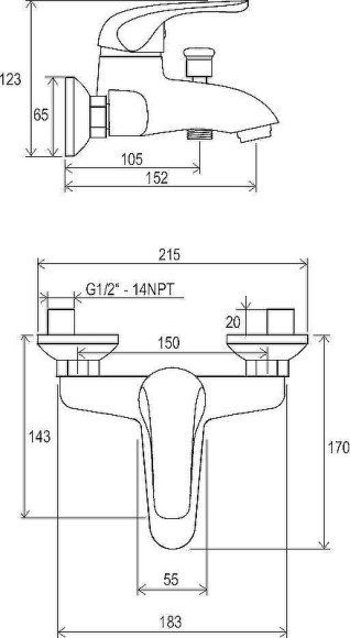 Комплект смесителей Ravak Rosa Set RS 70508017 Хром