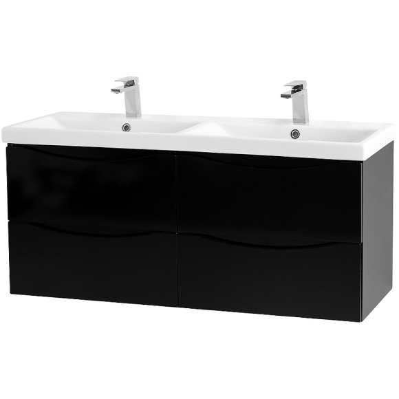 Тумба под раковину BelBagno Marino-Cer 120 MARINO-CER-1200-4C-SO-2-NL-P подвесная Nero Lucido