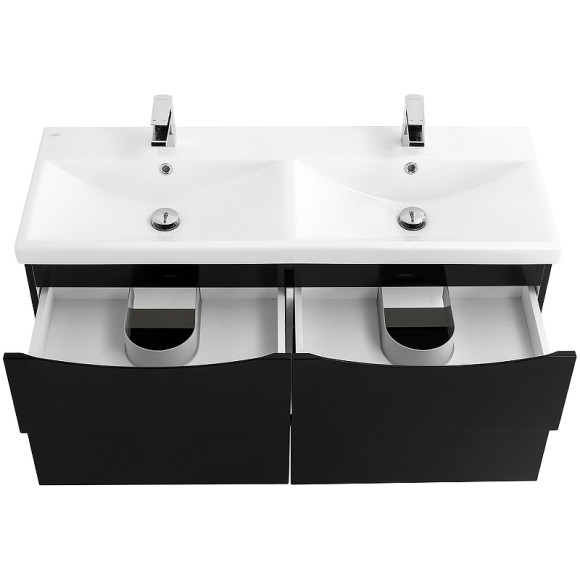 Тумба под раковину BelBagno Marino-Cer 120 MARINO-CER-1200-4C-SO-2-NL-P подвесная Nero Lucido