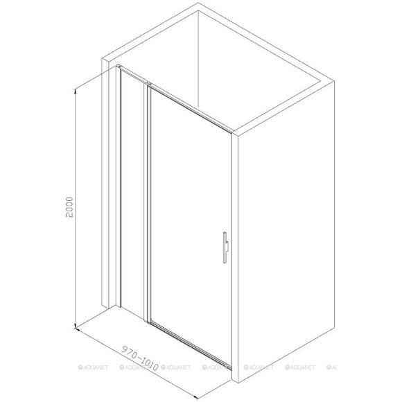 Душевая дверь Allen Brau Priority 100 3.31030.BBA профиль Черный браш стекло прозрачное Душевая дверь Allen Brau Priority 100 3.31030.BBA профиль Черный браш стекло прозрачное