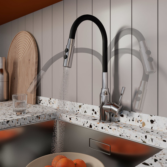 Смеситель для кухни Milardo Meal M01SB2FM05 Хром