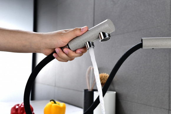 Смеситель для кухни Paulmark Serpentine Se213222-DG Графит Смеситель для кухни Paulmark Serpentine Se213222-DG Графит