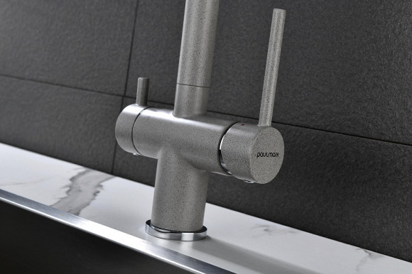 Смеситель для кухни Paulmark Serpentine Se213222-DG Графит Смеситель для кухни Paulmark Serpentine Se213222-DG Графит