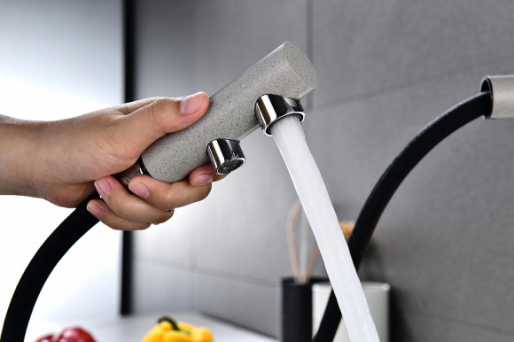 Смеситель для кухни Paulmark Serpentine Se213222-DG Графит Смеситель для кухни Paulmark Serpentine Se213222-DG Графит