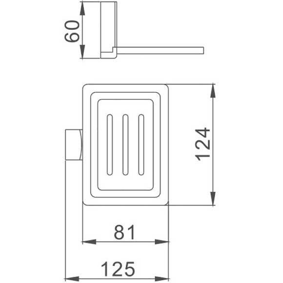 Мыльница Haiba HB8802-1 Хром Мыльница Haiba HB8802-1 Хром