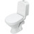 Унитаз-компакт Sanita Luxe Classic DM WC.CC/Classic/2-DM/WHT.G/S1 с бачком и сиденьем Микролифт