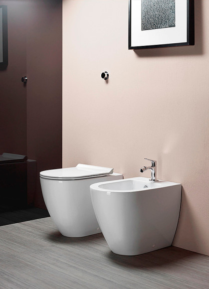 Биде GSI Pura 8872111 приставное Белое