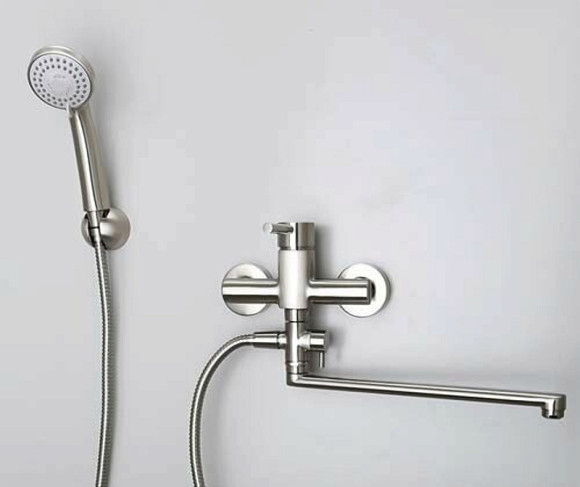 Смеситель для ванны WasserKRAFT Wern 4202L универсальный Хром матовый