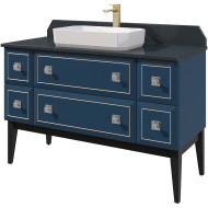 Тумба под раковину Caprigo Metropol 125 13716.30-061.CRM.00.20/020.05 Синяя матовая