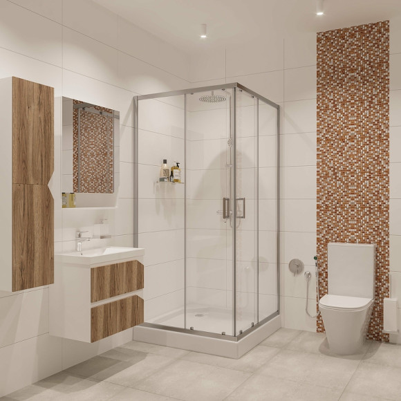 Душевой уголок Niagara Nova 80х80 NG-6688-08 профиль Хром стекло прозрачное Душевой уголок Niagara Nova 80х80 NG-6688-08 профиль Хром стекло прозрачное