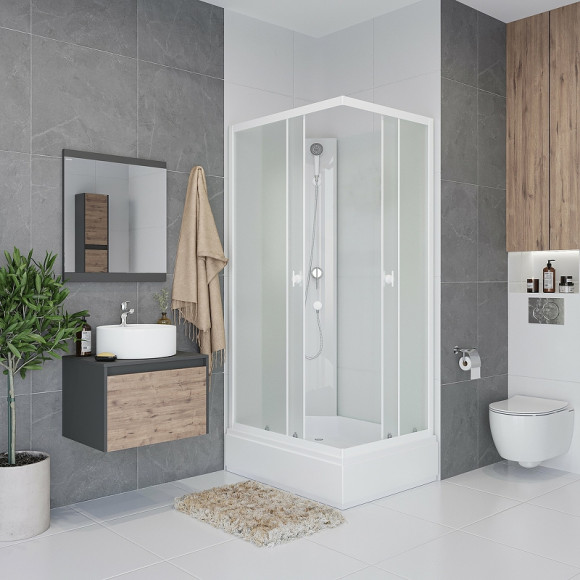 Душевая кабина Niagara Promo 110x80 P110/80/26Q/MT/BK без гидромассажа Душевая кабина Niagara Promo 110x80 P110/80/26Q/MT/BK без гидромассажа