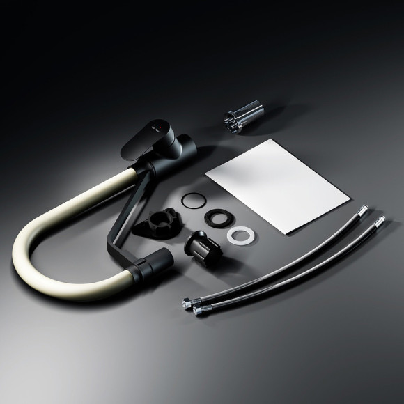 Смеситель для кухни AM.PM Like F8007826 Черный матовый Бежевый Смеситель для кухни AM.PM Like F8007826 Черный матовый Бежевый