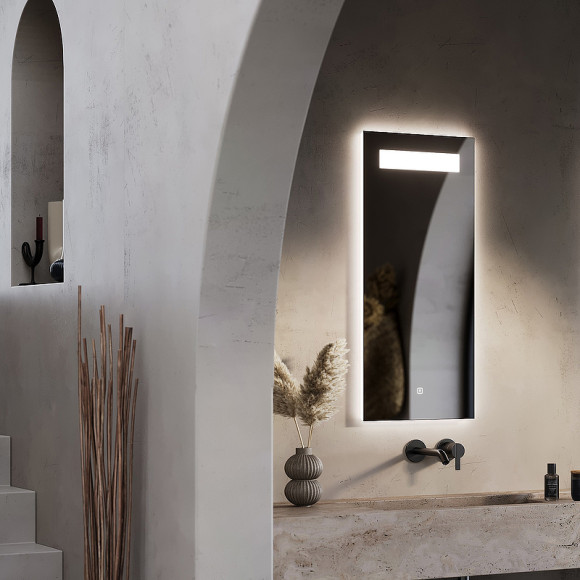 Зеркало Sancos Solo 35 SL35 с подсветкой с сенсорным выключателем