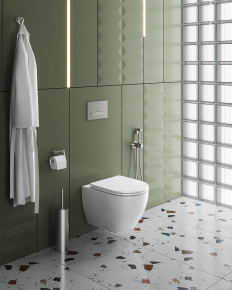 Унитаз Cezares Stylus-Tor CZR-6601-TH-TOR/CZR-2011-SC подвесной с сиденьем Микролифт Унитаз Cezares Stylus-Tor CZR-6601-TH-TOR/CZR-2011-SC подвесной с сиденьем Микролифт