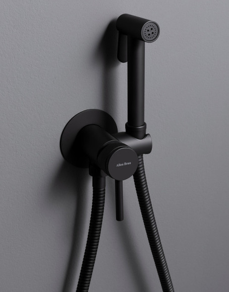 Гигиенический душ со смесителем Allen Brau Priority 5.31A29-31 Черный матовый Гигиенический душ со смесителем Allen Brau Priority 5.31A29-31 Черный матовый