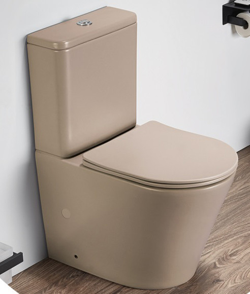 Унитаз компакт CeramaLux 2179XMC Капучино матовый с бачком и сиденьем Микролифт Унитаз компакт CeramaLux 2179XMC Капучино матовый с бачком и сиденьем Микролифт