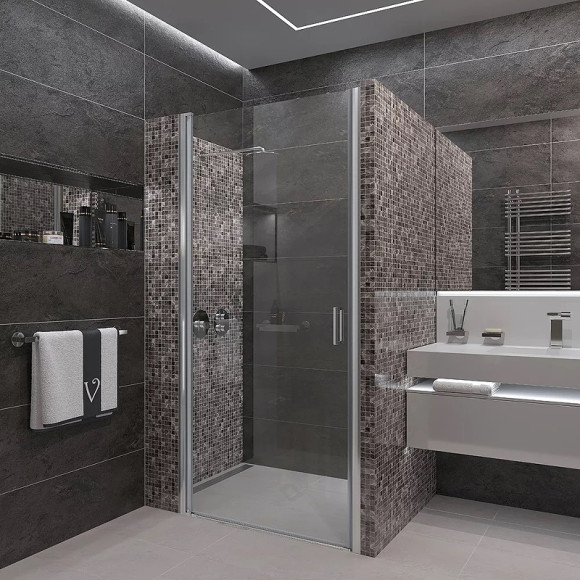 Душевая дверь Veconi Vianno VN-43 80 VN43-80-01-C5 профиль Хром стекло прозрачное Душевая дверь Veconi Vianno VN-43 80 VN43-80-01-C5 профиль Хром стекло прозрачное