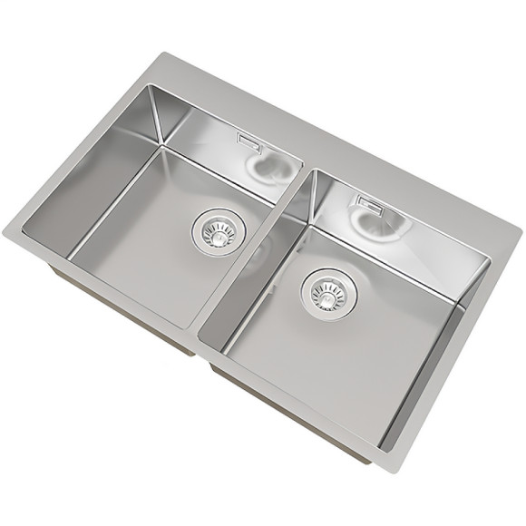 Кухонная мойка Florentina Логика-HM 80 LHM.800.510.B.20.S.10 Нержавеющая сталь сатинированная Кухонная мойка Florentina Логика-HM 80 LHM.800.510.B.20.S.10 Нержавеющая сталь сатинированная