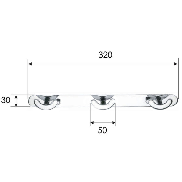 Вешалка для полотенец Remer RB313CR Хром Вешалка для полотенец Remer RB313CR Хром