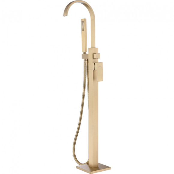 Смеситель для ванны Abber Wasserfall AF8615G Золото матовое