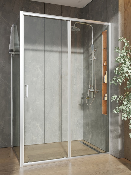 Душевой уголок Orange 130x90 E23-13090TCR профиль Хром стекло прозрачное Душевой уголок Orange 130x90 E23-13090TCR профиль Хром стекло прозрачное