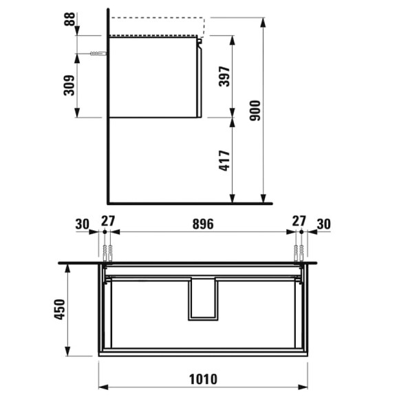 Тумба под раковину Laufen Pro S 105 4.8355.2.096.479.1 подвесная Светлый дуб Тумба под раковину Laufen Pro S 105 4.8355.2.096.479.1 подвесная Светлый дуб