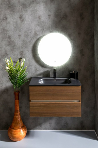 Тумба под раковину Boheme Armadi Art Vallessi 80 837-080-D подвесная Dark Oak