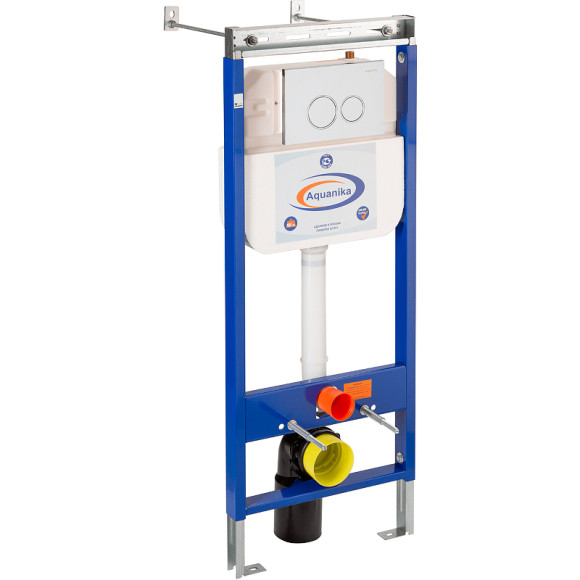 Инсталляция Aquanika Basic 10.702.45B.02.19 для унитаза с клавишей смыва Хром Инсталляция Aquanika Basic 10.702.45B.02.19 для унитаза с клавишей смыва Хром