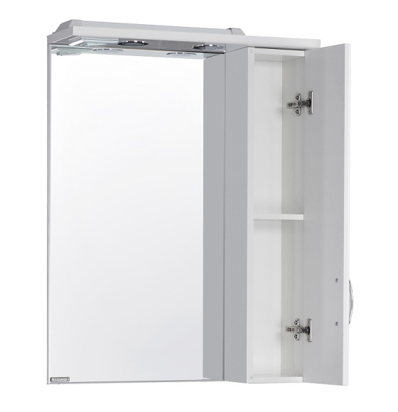 Зеркало со шкафом Aquaton Онда 58 1A009802ON01R с подсветкой Белое