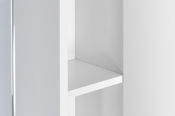 Зеркало со шкафом Aquaton Онда 58 1A009802ON01R с подсветкой Белое