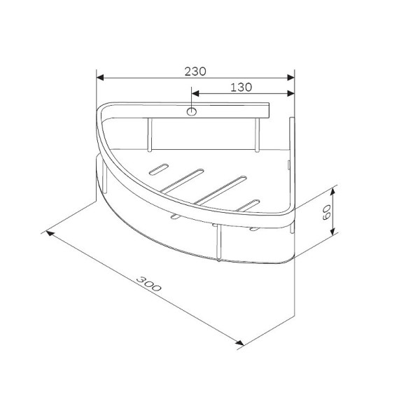 Полка корзина AM.PM Sense L A7454122 угловая Черная матовая Полка корзина AM.PM Sense L A7454122 угловая Черная матовая