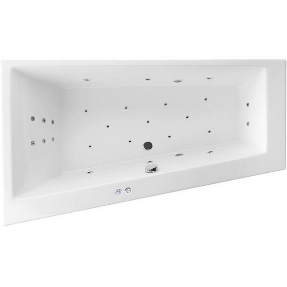 Акриловая ванна Excellent Sfera Slim 170x100 L WAEX.SFL17S.ULTRA.CR с гидромассажем