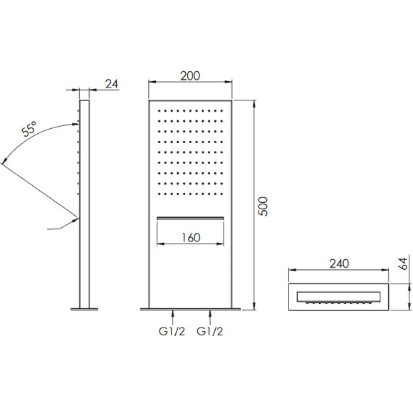 Верхний душ Remer 350SSCAX Хром Верхний душ Remer 350SSCAX Хром