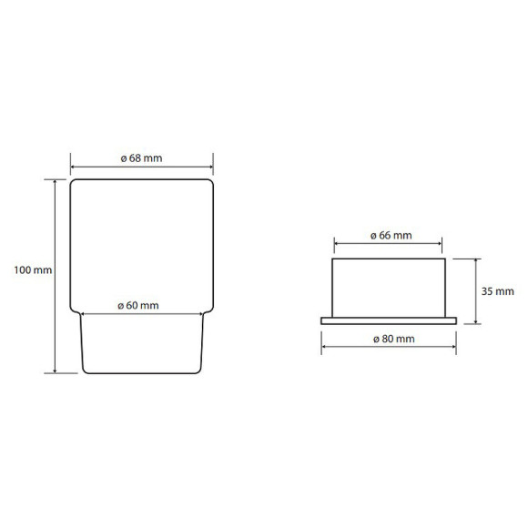 Стакан для зубных щеток Bemeta Omega 138110061 Хром Стакан для зубных щеток Bemeta Omega 138110061 Хром