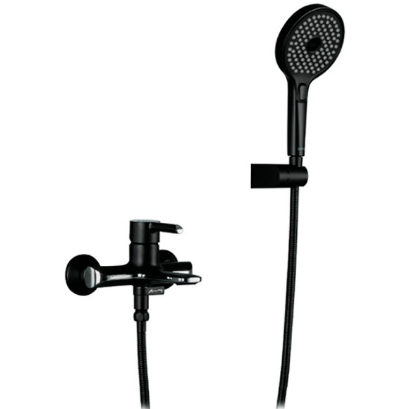 Смеситель для ванны Gappo G03-6 G3203-6 Черный матовый Хром