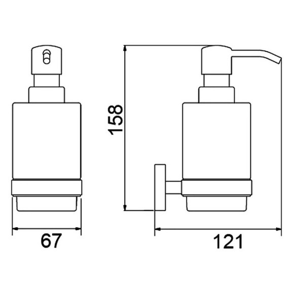 Дозатор для жидкого мыла Timo Saona 13039/03 Черный матовый Дозатор для жидкого мыла Timo Saona 13039/03 Черный матовый