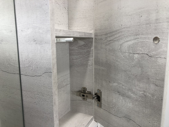 Зеркало со шкафом Comforty Прага 75 00004144199 Дуб белый Зеркало со шкафом Comforty Прага 75 00004144199 Дуб белый