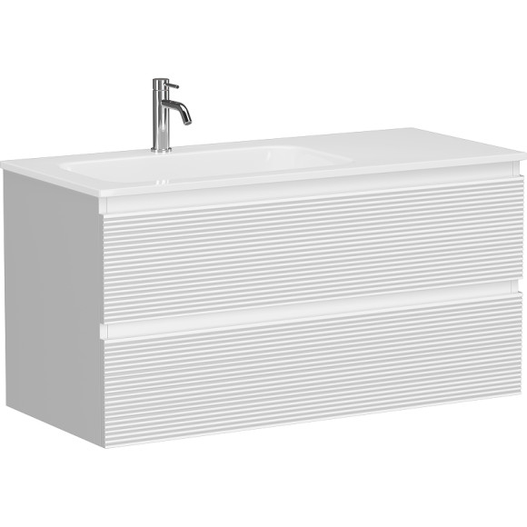 Тумба под раковину Sancos Folk 100 L FL100LW подвесная Bianco