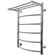 Водяной полотенцесушитель Тругор Приоритет 1 П ПМ R 80x50 с полкой Хром