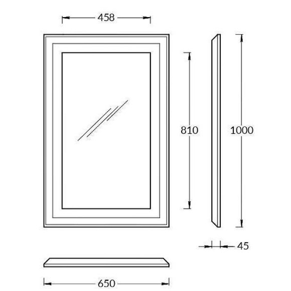Зеркало Kerama Marazzi Plaza Classic 65 PL.C.mi.65\WHT с подсветкой Белое матовое с бесконтактным выключателем Зеркало Kerama Marazzi Plaza Classic 65 PL.C.mi.65\WHT с подсветкой Белое матовое с бесконтактным выключателем