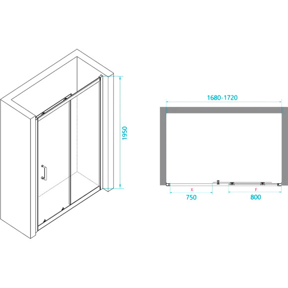 Душевая дверь RGW Passage PA-14 170 41081417-11 профиль Хром стекло прозрачное Душевая дверь RGW Passage PA-14 170 41081417-11 профиль Хром стекло прозрачное