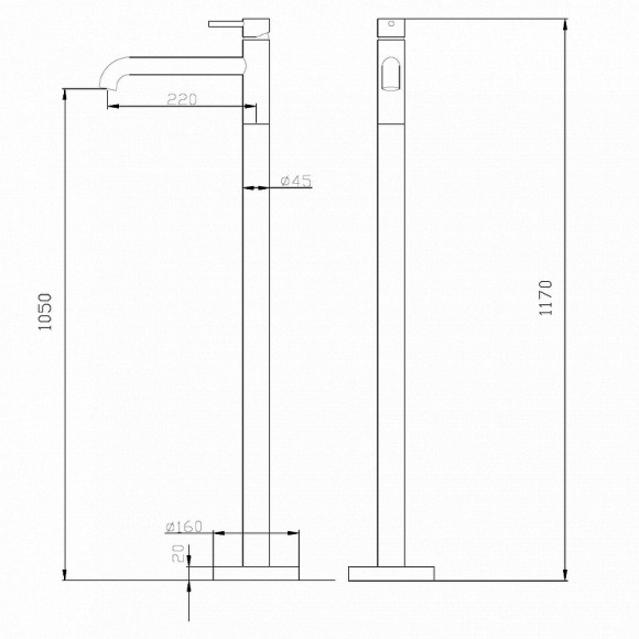 Смеситель для раковины Abber Wasser Kreis AF8140B Черный матовый Смеситель для раковины Abber Wasser Kreis AF8140B Черный матовый