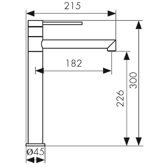 Смеситель для раковины Kaiser Vita 43111-15 Вороненая сталь Смеситель для раковины Kaiser Vita 43111-15 Вороненая сталь