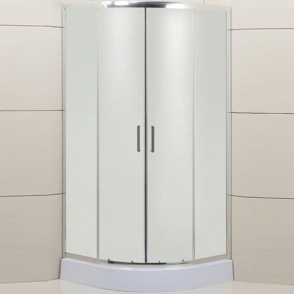 Душевой уголок BelBagno Uno 90х90 UNO-195-R-2-90-P-Cr профиль Хром стекло рифленое