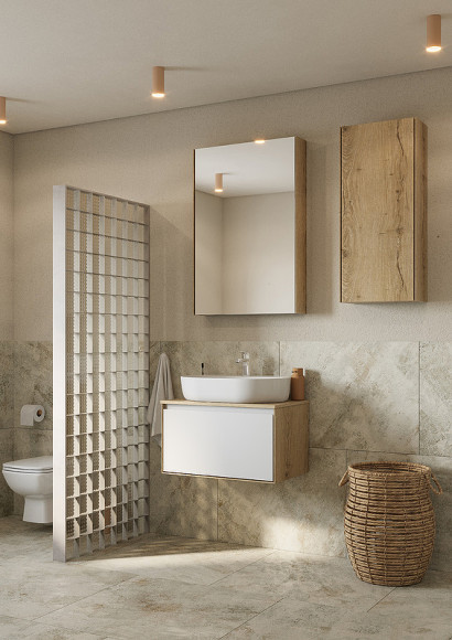 Подвесной шкаф Aquaton Либерти 40 1A280003LYC70 Дуб эльвезия