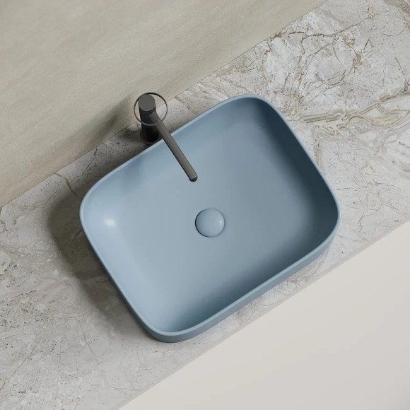 Раковина-чаша Ceramicanova Element 51 CN6052MHL Серо-голубая матовая Раковина-чаша Ceramicanova Element 51 CN6052MHL Серо-голубая матовая